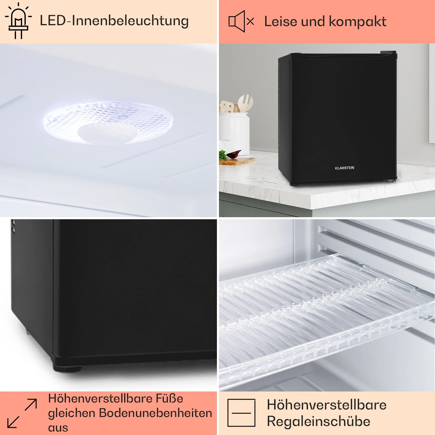 Happy Hour Minibar 5-15°C EEK G 25dB LED-Licht – Bild 5