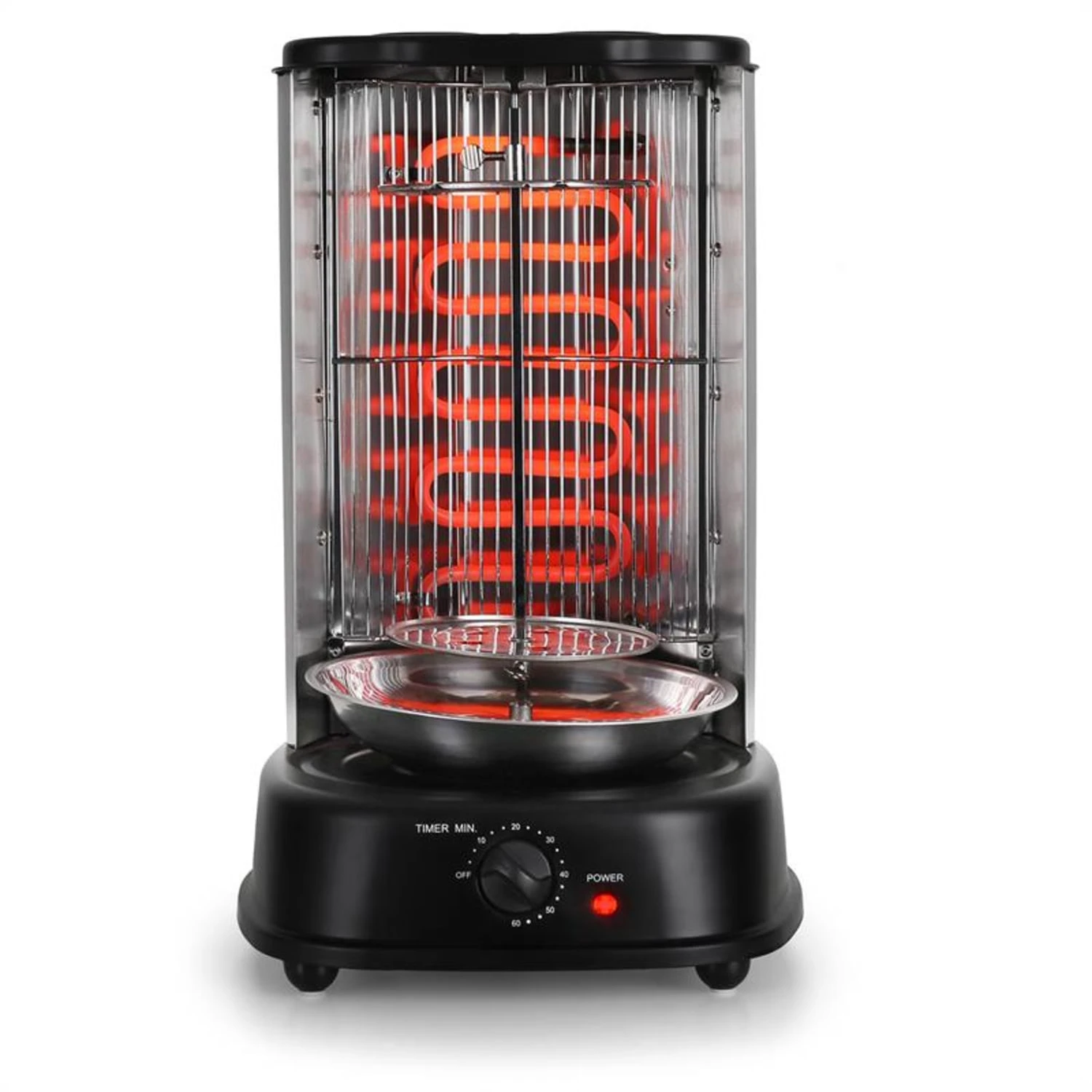 Kebap Master Vertikalgrill 1800W Schwarz Inkl. Spieß Set – Bild 5