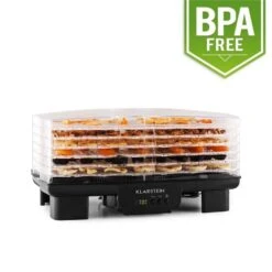 Bananarama Dörrautomat Schwarz 550W Trockner Dehydrator 6 Etagen