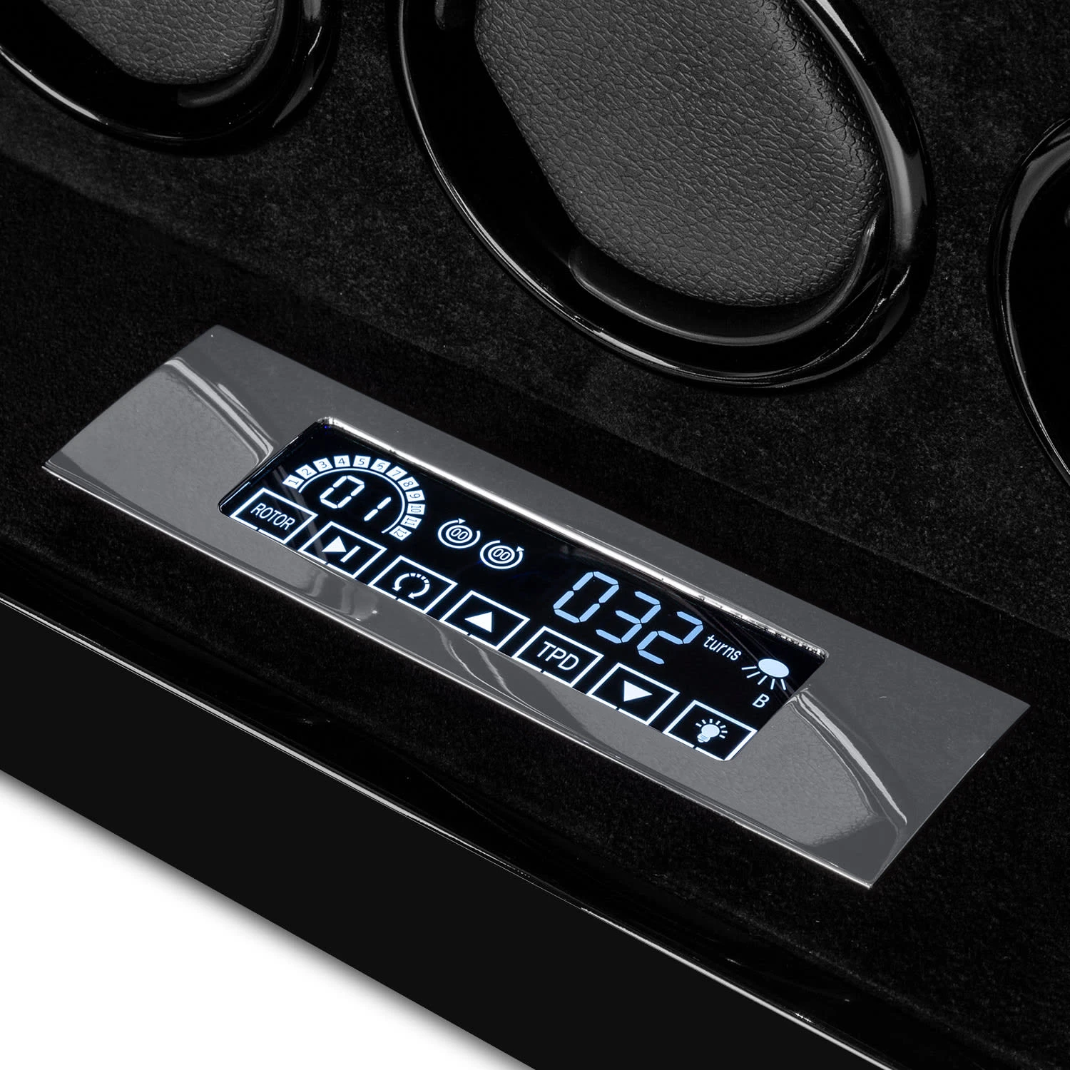 Klagenfurt Uhrenbeweger Rechts-Links-Lauf 12 Uhren LED Touch-Display – Bild 3