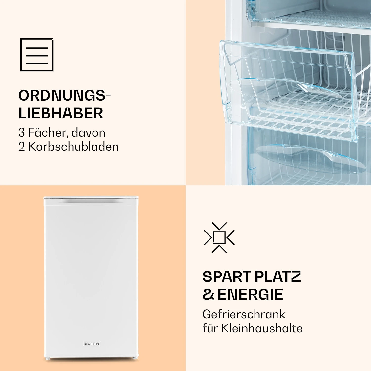 Garfield XL Gefrierschrank 4-Sterne 69L 80W Betriebsgeräusch: 41 DB – Bild 3