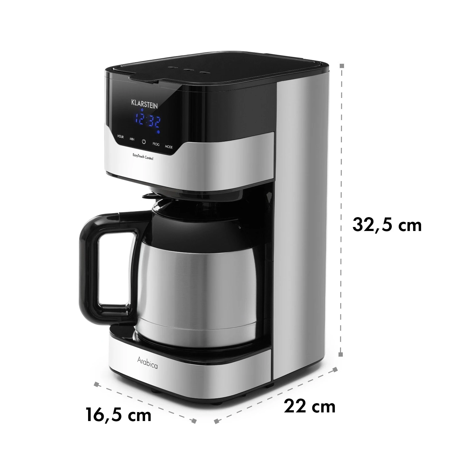 Kaffeemaschine Arabica 800W EasyTouch Control Silber/schwarz – Bild 7