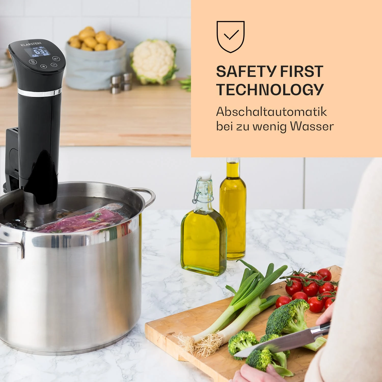 Quickstick Flex 1300W 3D Circulating 0-95 °C IPX7 Timer Schwarz – Bild 2