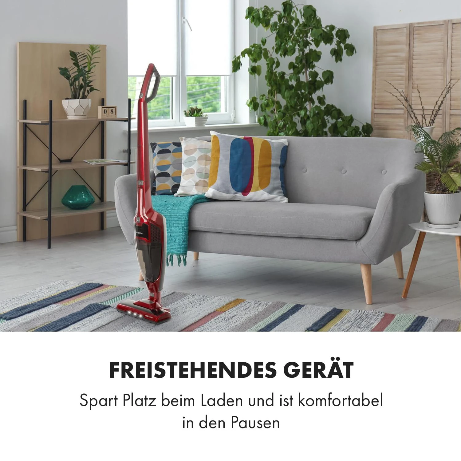 TurboHybrid Staubsauger Boden- Und Handstaubsauger Metallic-rot – Bild 9