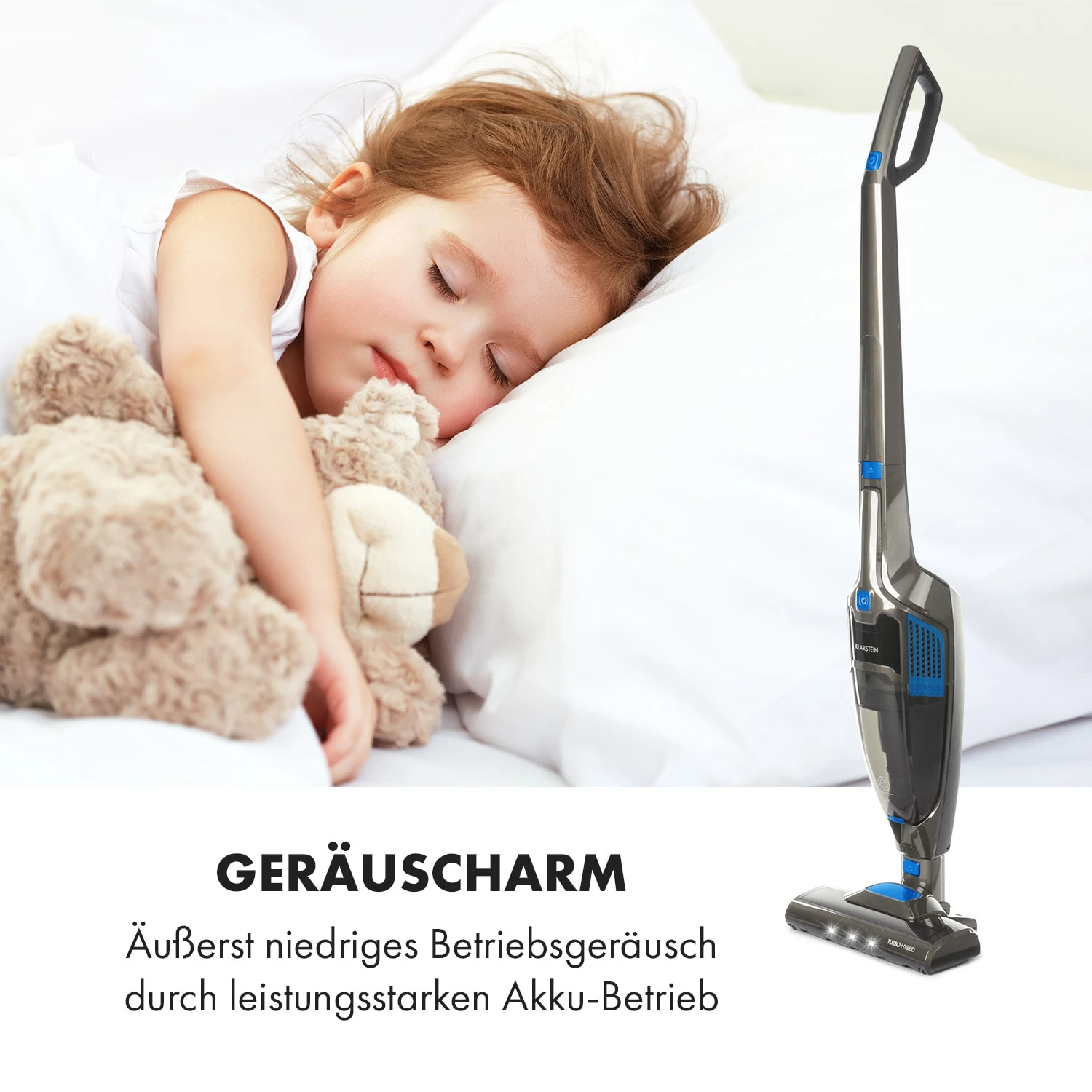 TurboHybrid Staubsauger Boden- Und Handstaubsauger Anthrazit/blau – Bild 6