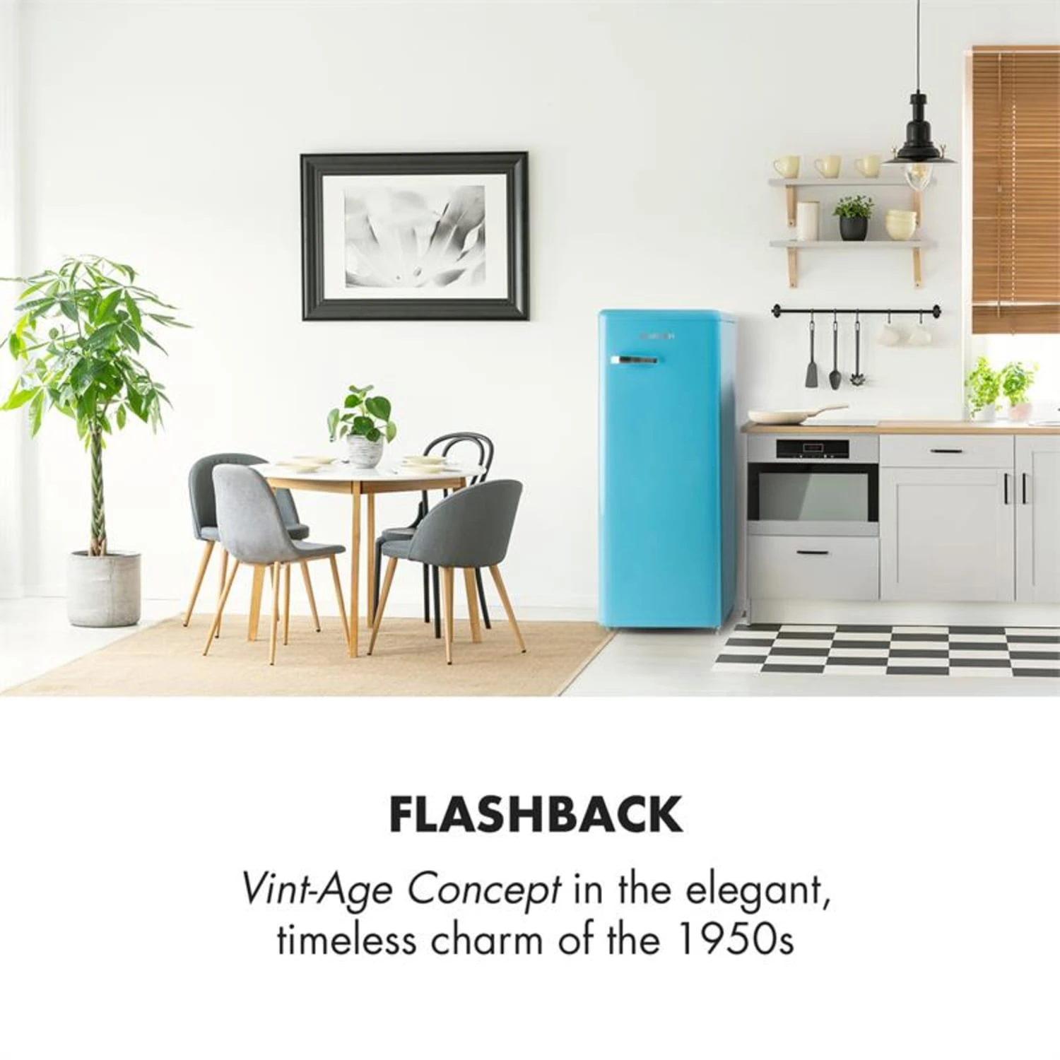 Irene XL Vollraumkühlschrank 240 Liter Retro-Design – Bild 2