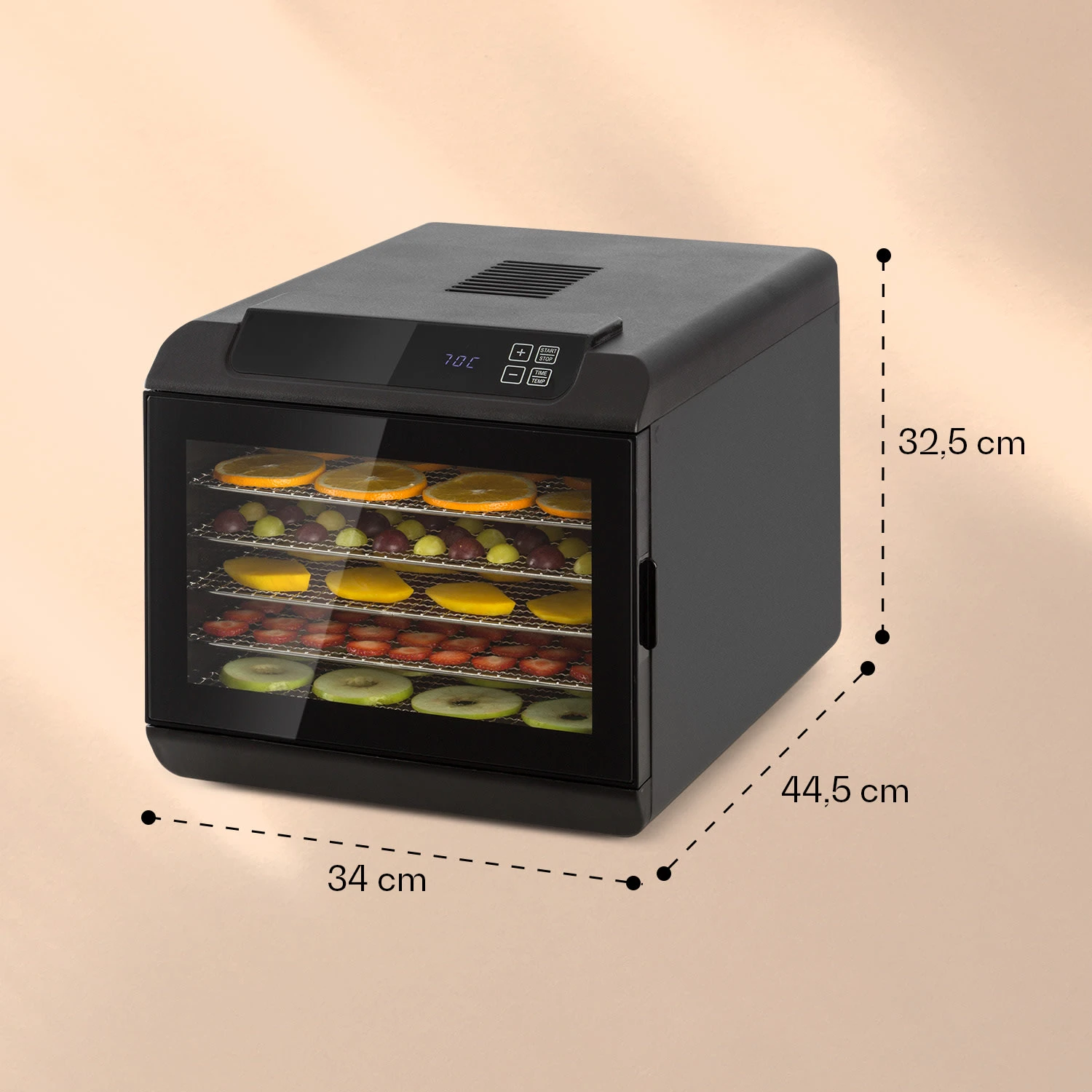 Arizona Jerky Dörrautomat 500W 35-70°C Digitales Touch-Display – Bild 6