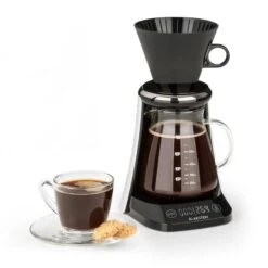 Craft Coffee Waage Timer Glaskanne Filteraufsatz 600ml Schwarz/weiß