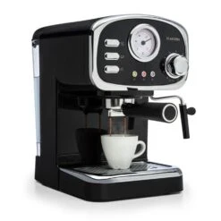 Espressionata Gusto Espressomaschine 1100W 15 Bar Druck Schwarz