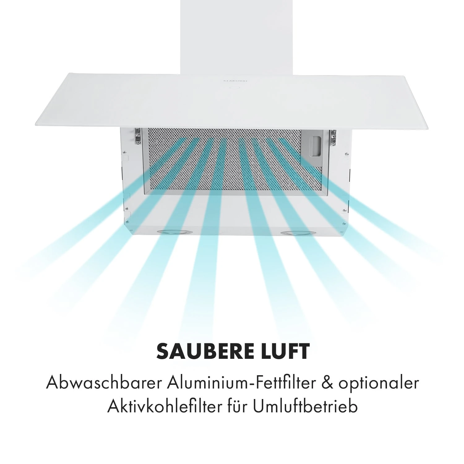 Laurel 60 Dunstabzugshaube 60cm Abluft: 350 M³/h LED Touch Weiß – Bild 4