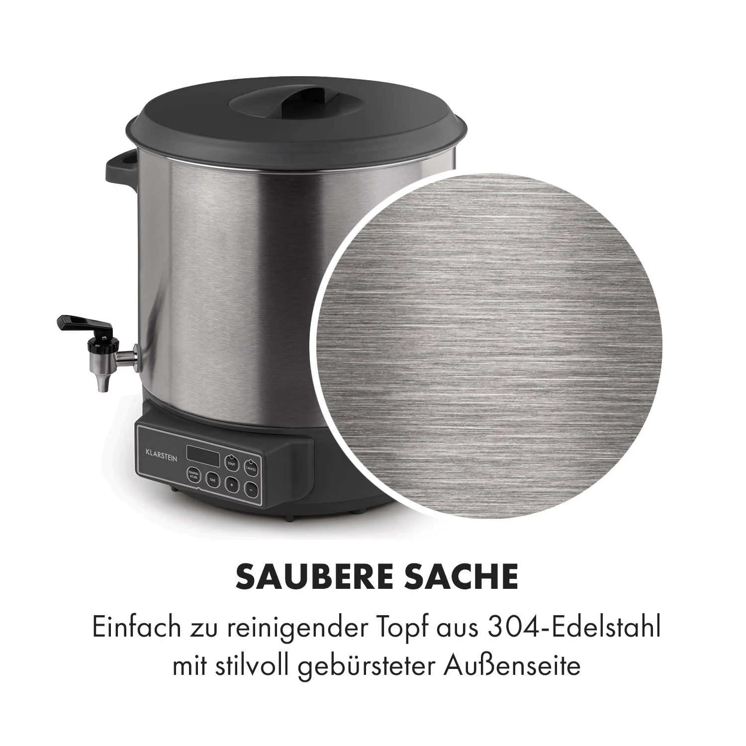 Lady Marmalade Einkochautomat Getränkespender 27L 100°C 12h Edelstahl – Bild 6