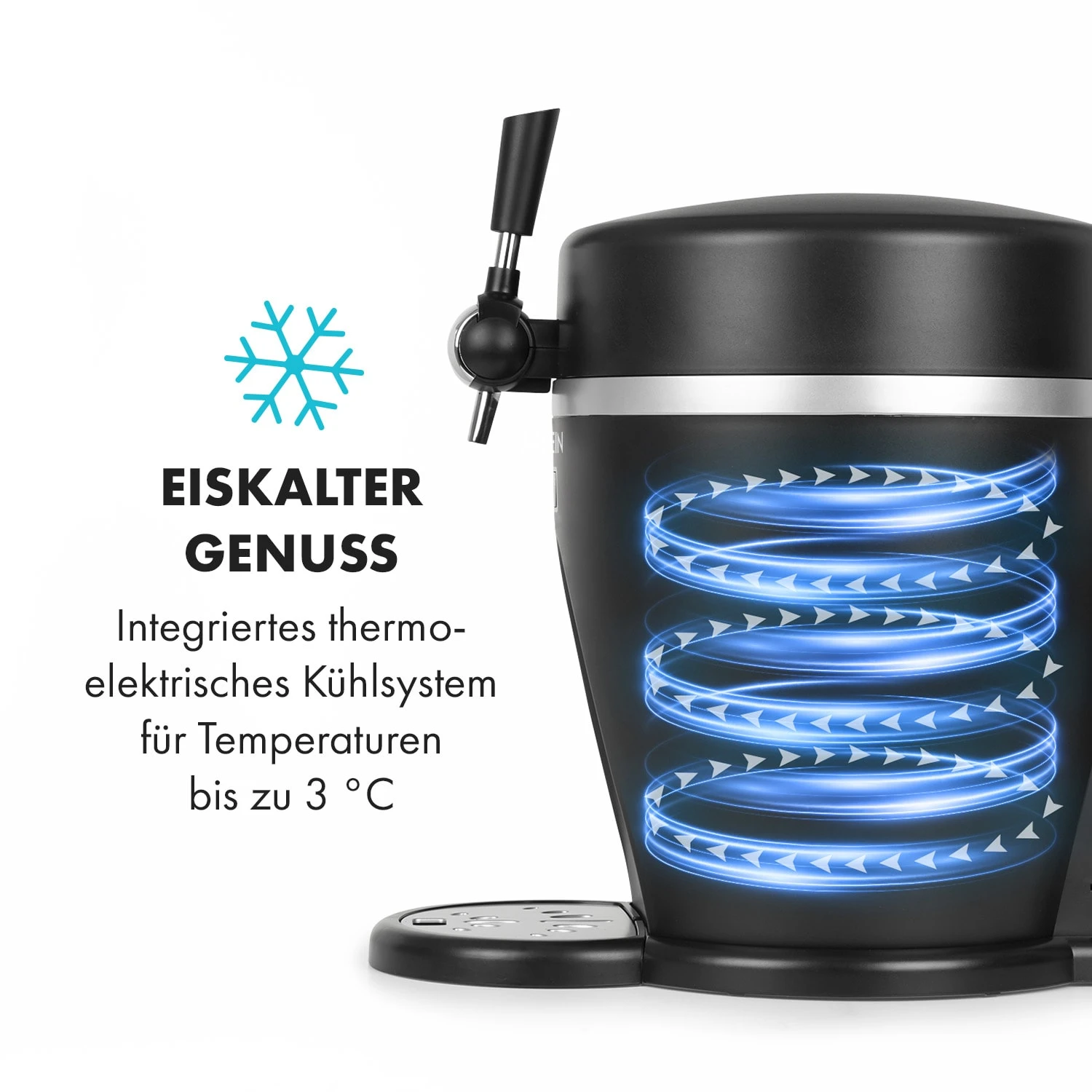 Tap2Go Mobile 2-in1 Bierzapfanlage Mit Getränkekühler 5l/13l Schwarz – Bild 5