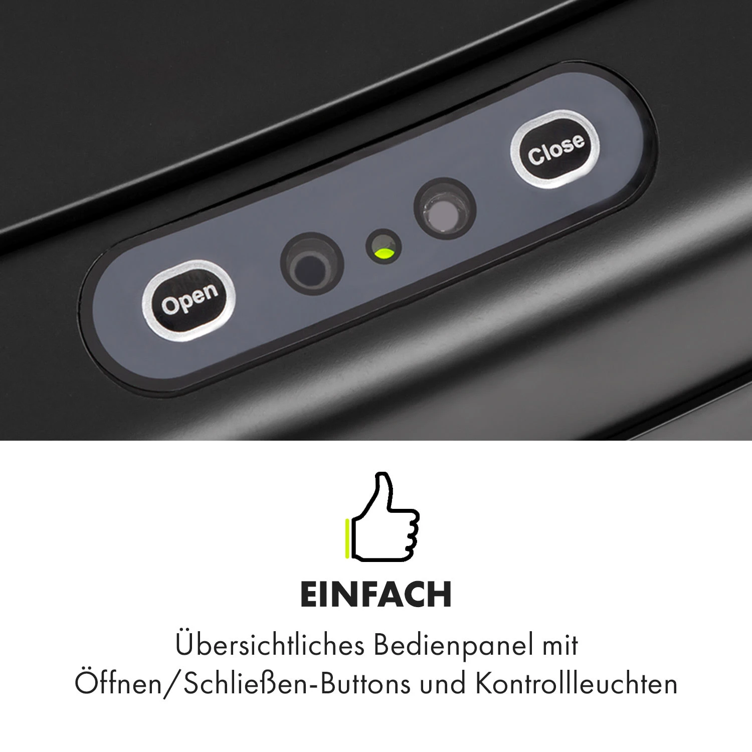 Cleansmann Mülleimer Sensor 30 Liter Für Müllbeutel ABS Edelstahl – Bild 3