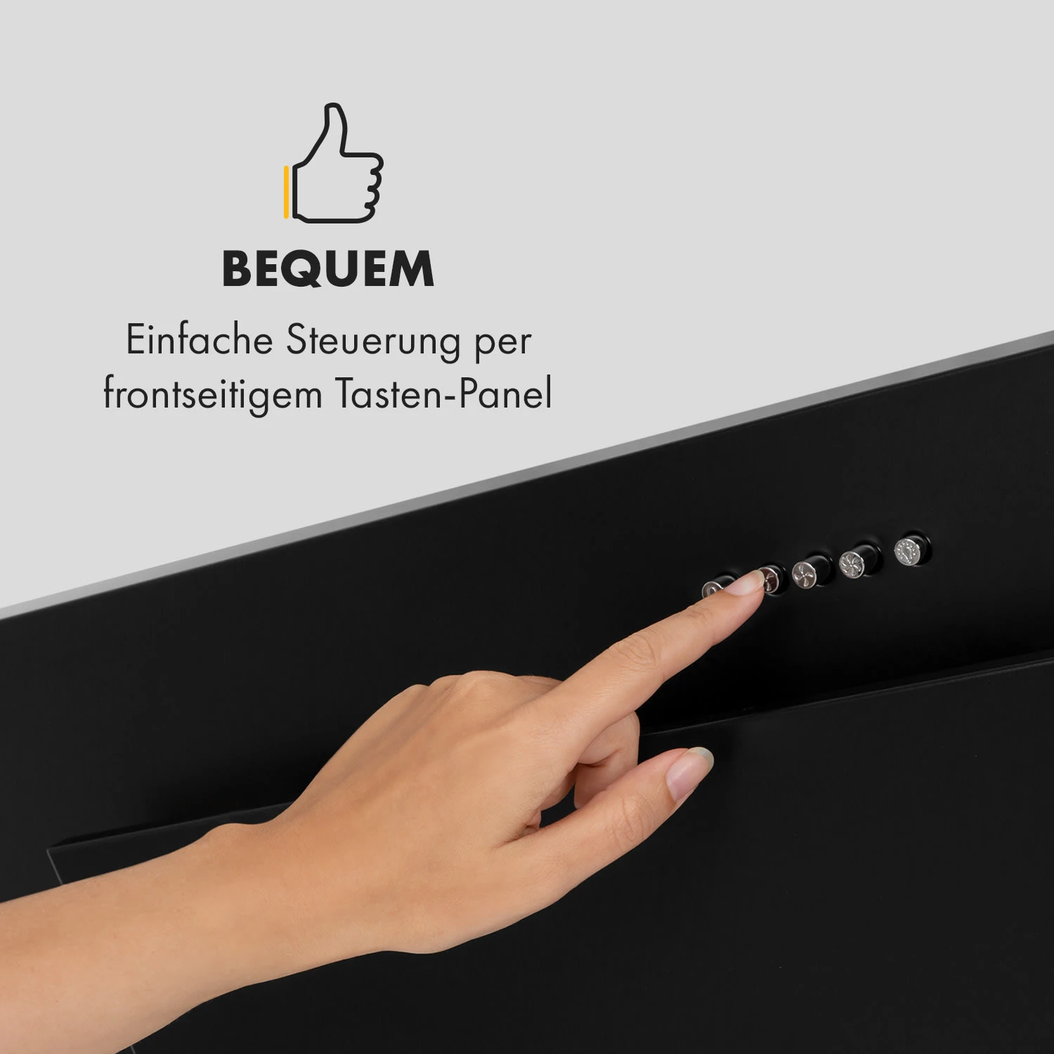 Athena 90 Dunstabzugshaube 90cm 300m³/h 69W Edelstahl – Bild 3