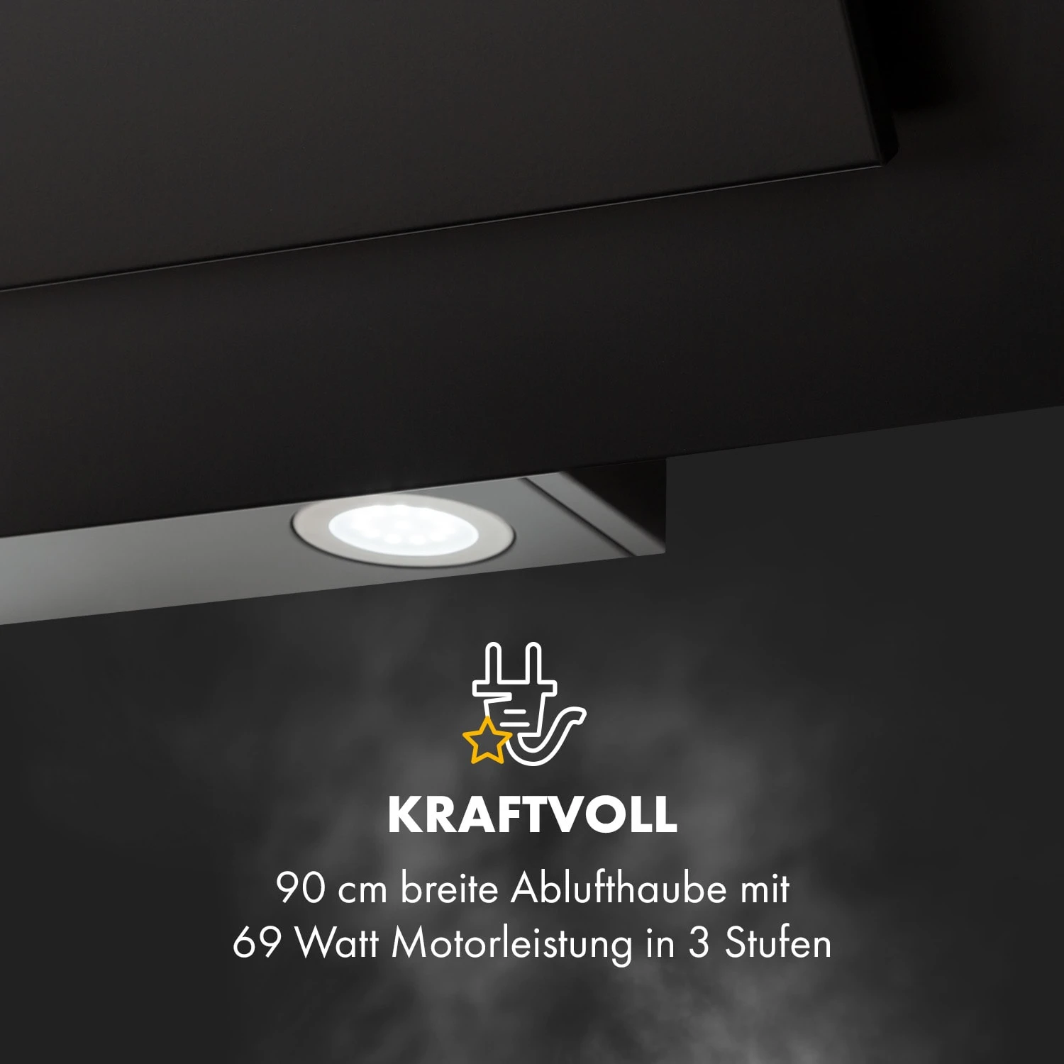 Athena 90 Dunstabzugshaube 90cm 300m³/h 69W Edelstahl – Bild 8