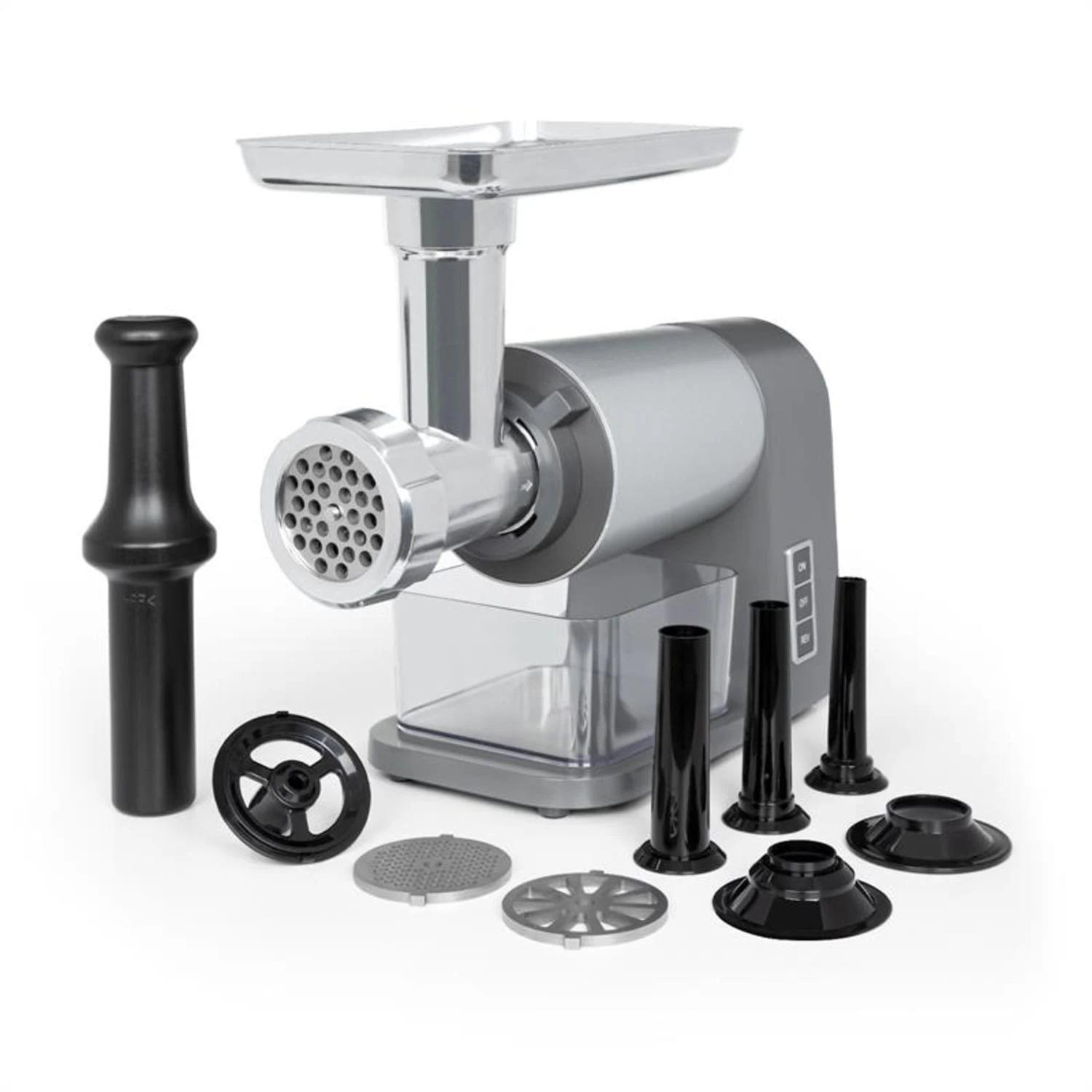 Mett Max Elektrischer Fleischwolf 600W Kupfermotor Aluminium