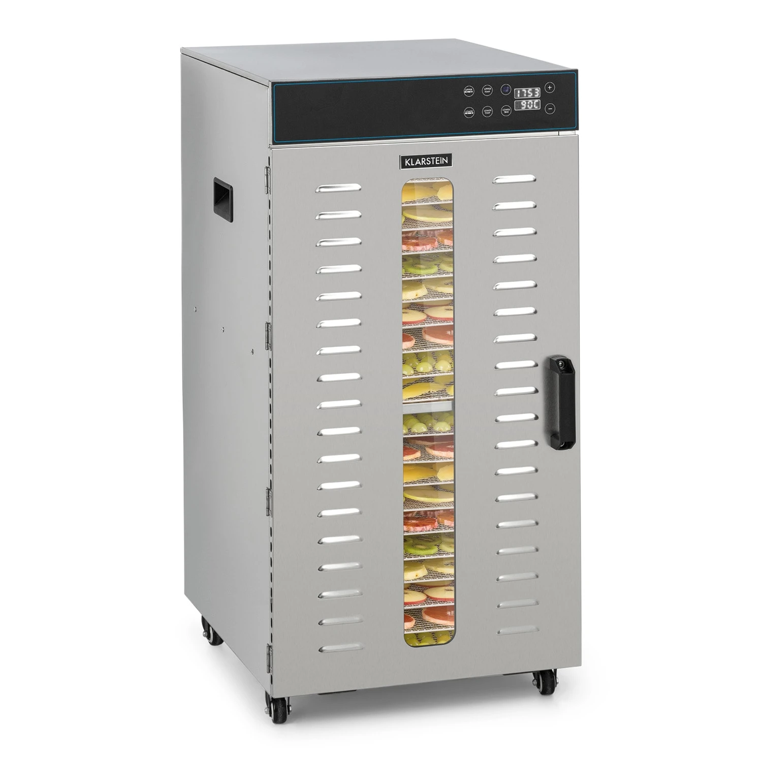 Master Jerky 300 Dörrautomat 2000W 40-90 °C 24h-Timer Edelstahl Silber