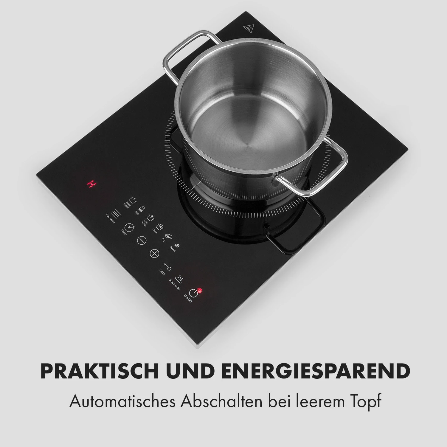 Cook N Roll Induktionskochfeld 2000W Timer 10 Stufen Bratenthermometer – Bild 7