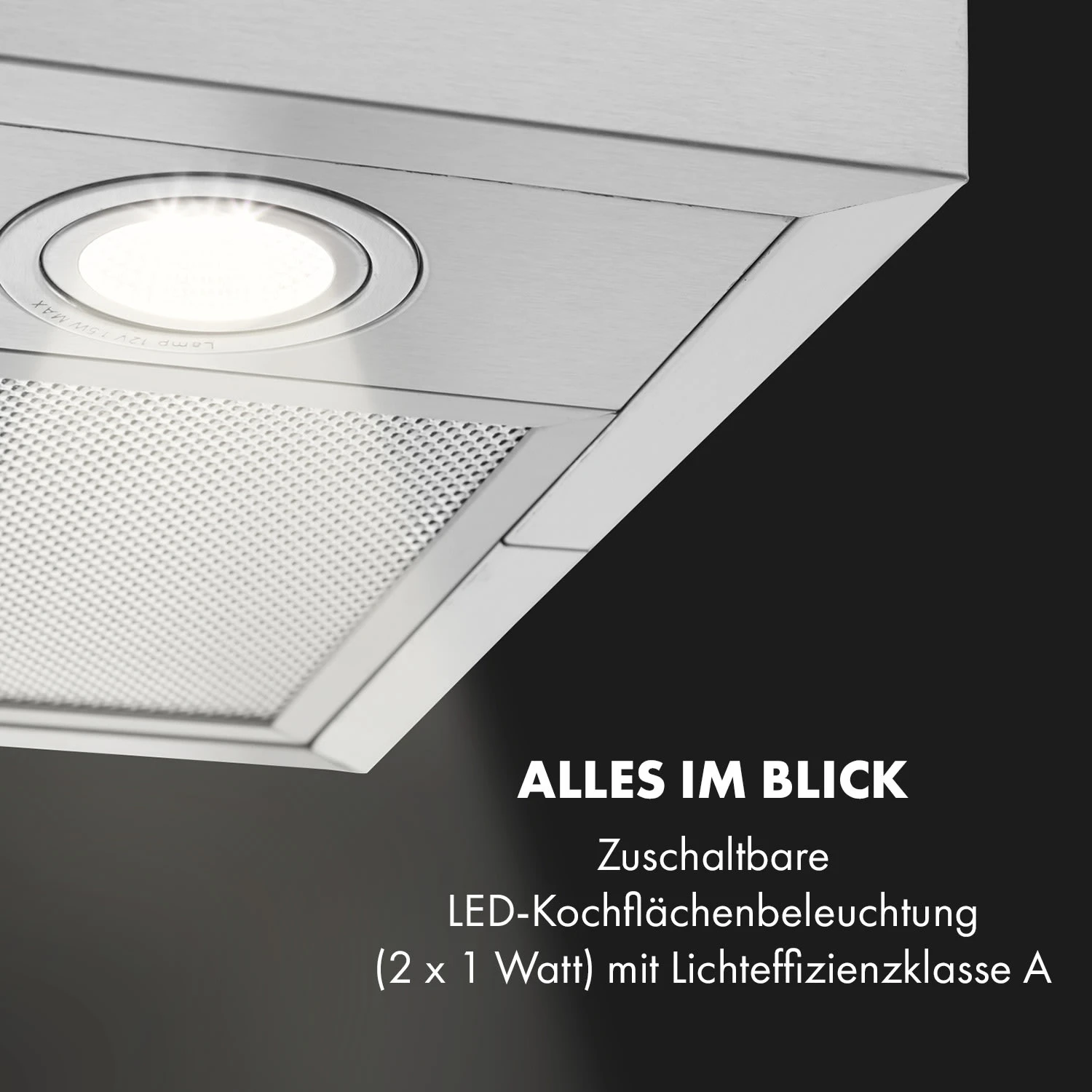 Structura Inselabzugshaube Abluft 641 M³/h Max. LED-Licht Edelstahl – Bild 6