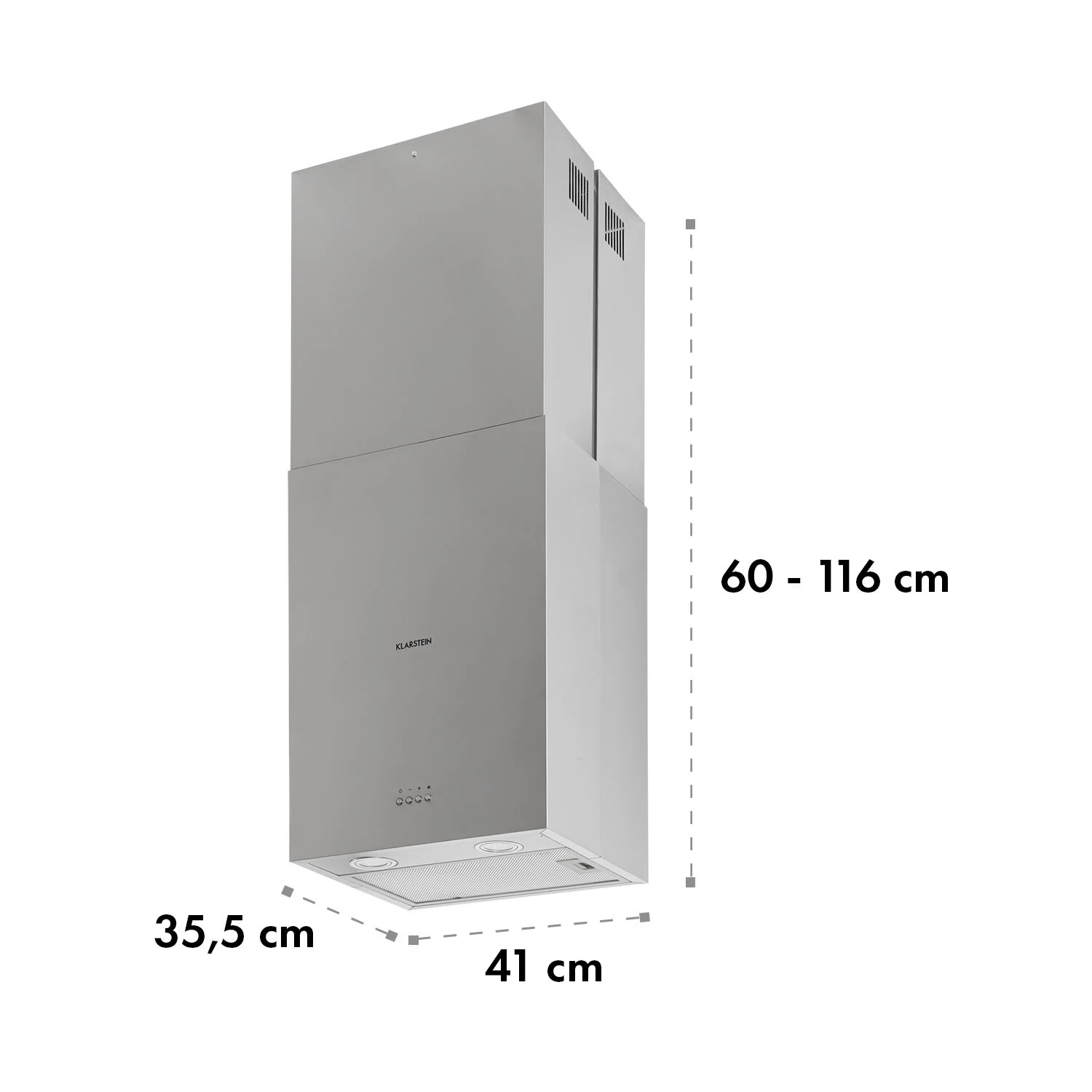 Structura Inselabzugshaube Abluft 641 M³/h Max. LED-Licht Edelstahl – Bild 9
