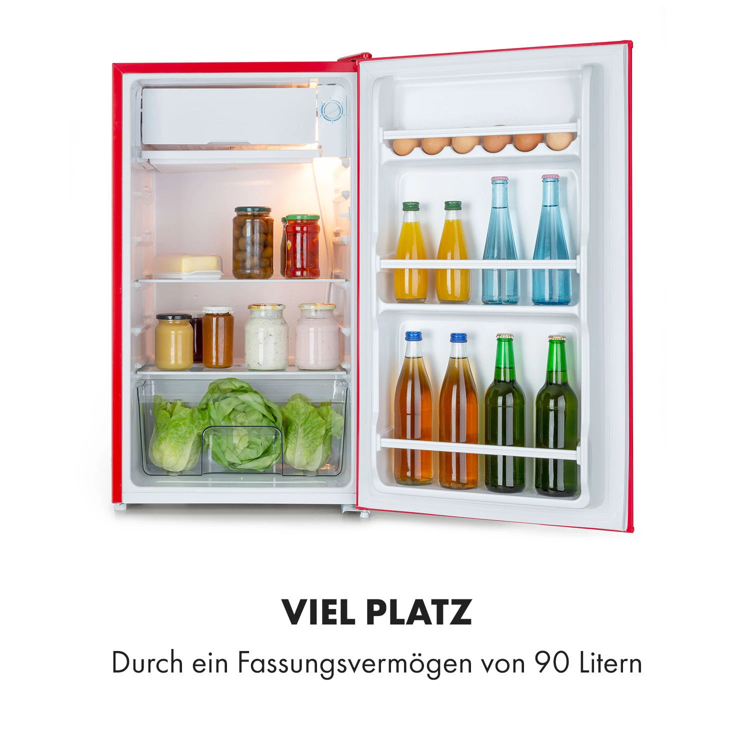 Beercracker 91L Kühlschrank 7 Liter Gefrierfach Flaschenöffner – Bild 4