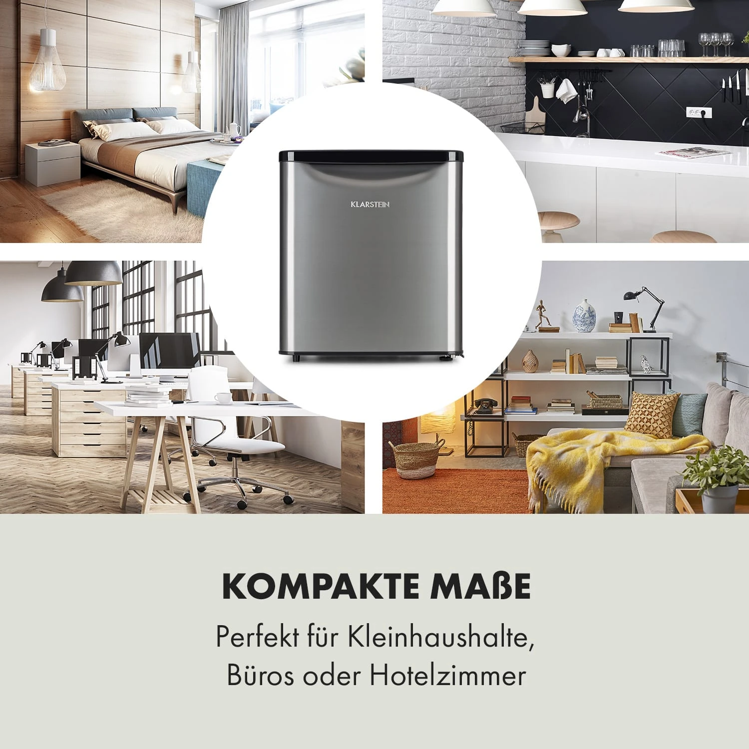 Yummy Kühlschrank Mit Gefrierfach 45 Liter 42dB – Bild 4