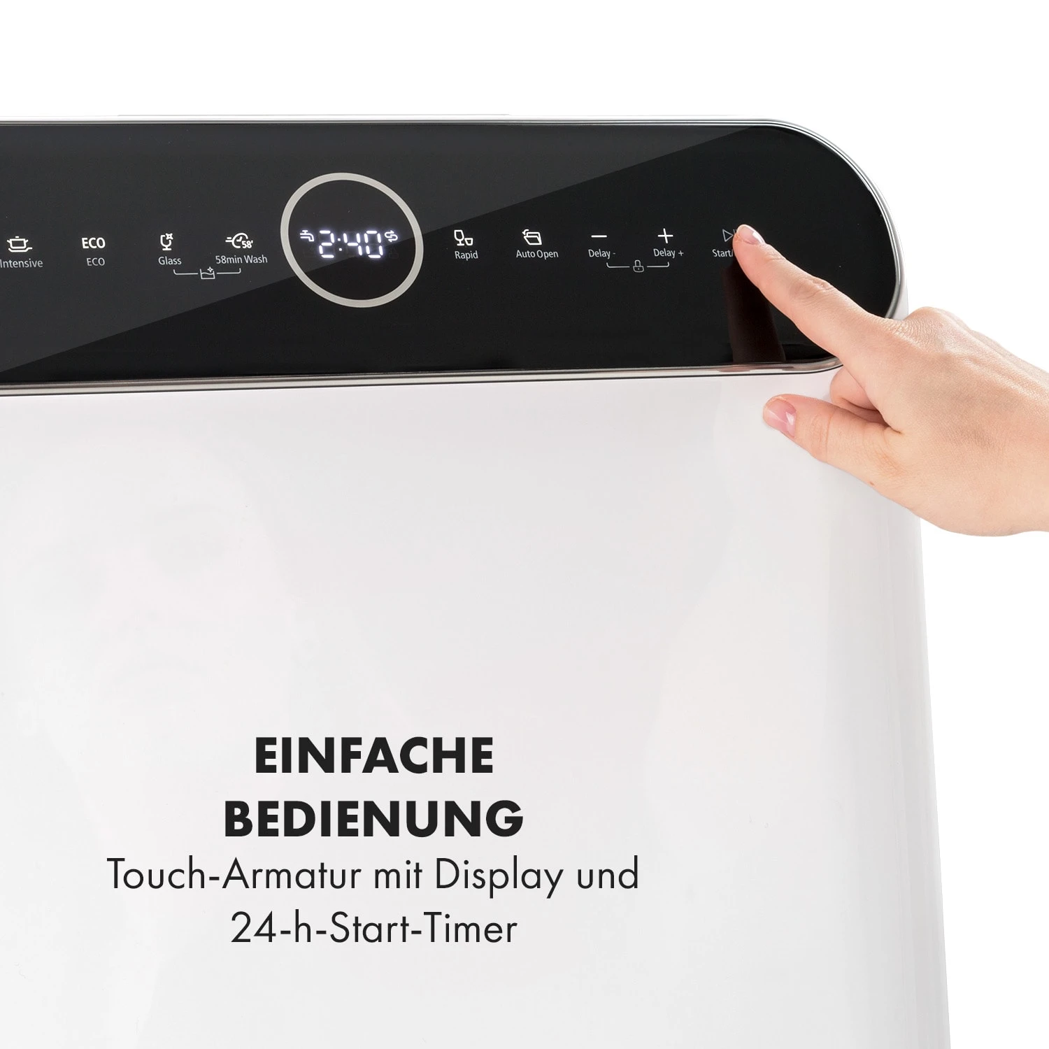 Oceana Geschirrspüler Freistehend Installationsfrei 2 Gedecke 860W – Bild 4