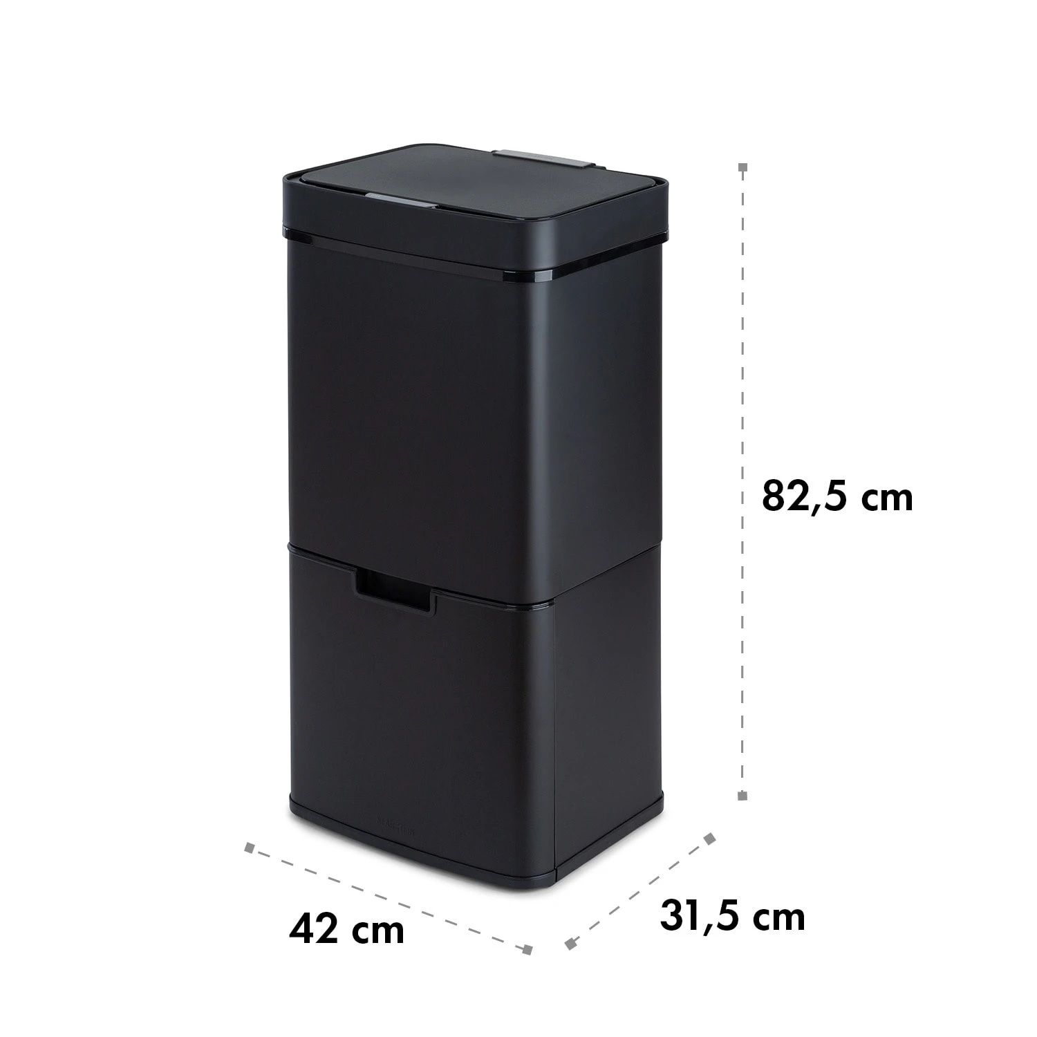 Royal Trash Matte Black Sensor-Mülleimer 72 Liter Edelstahl – Bild 11