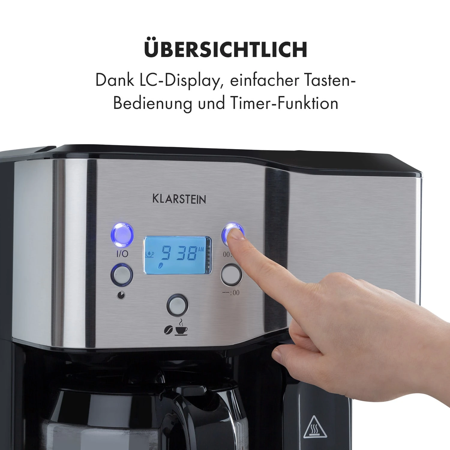 Caldetto Kaffeemaschine 1900W Heißwasserspender – Bild 4