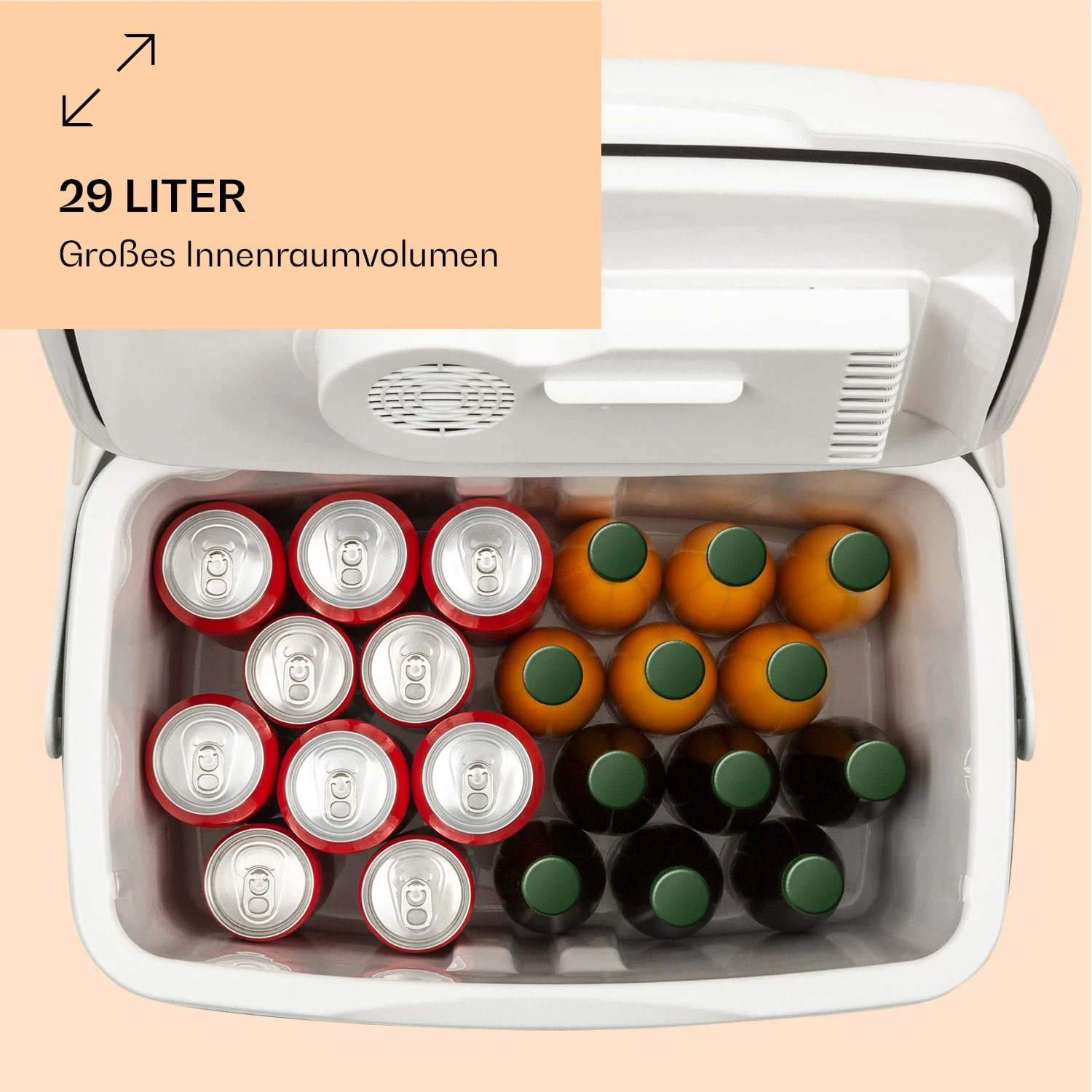 BeerBelly 29 Elektrische Kühlbox Kalt & Warm USB-Port ECO-Modus – Bild 4