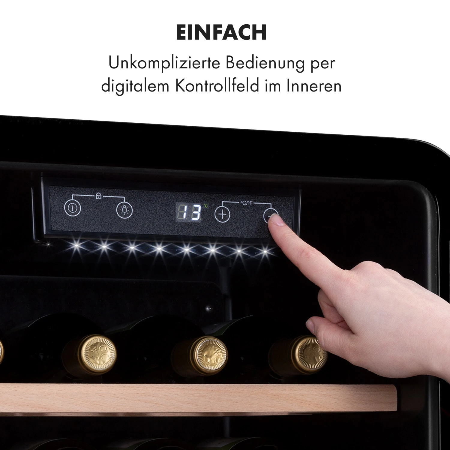 Vinetage 19 Uno Getränkekühler Kühlschrank 70 Ltr 4-22°C Retro-Design – Bild 4