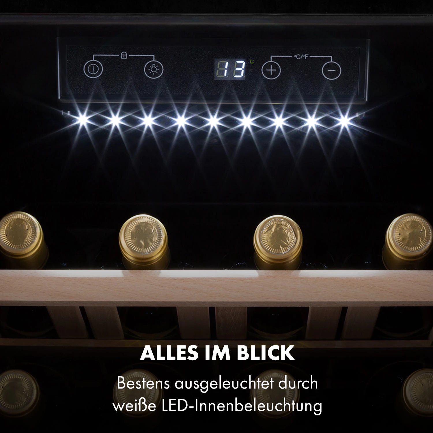 Vinetage 19 Uno Getränkekühler Kühlschrank 70 Ltr 4-22°C Retro-Design – Bild 6