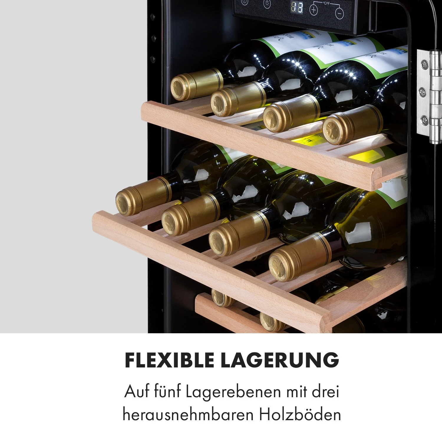 Vinetage 19 Uno Getränkekühler Kühlschrank 70 Ltr 4-22°C Retro-Design – Bild 7