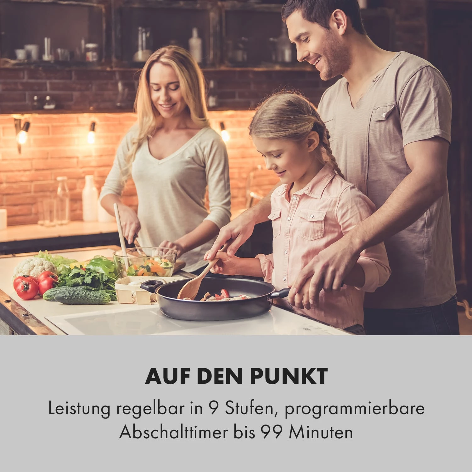 Delicatessa 90 Flex Einbaukochfeld Induktion 5 Zonen 7400W Autark – Bild 2