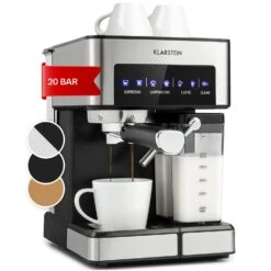 Arabica Comfort Espressomaschine 1350W 20 Bar 1,8l Touch-Bedienfeld