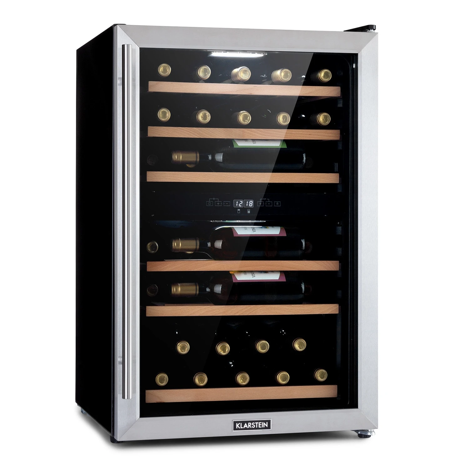 Vinamour 37 Duo Weinkühlschrank 2 Kühlzonen 112 Liter 37 Flaschen