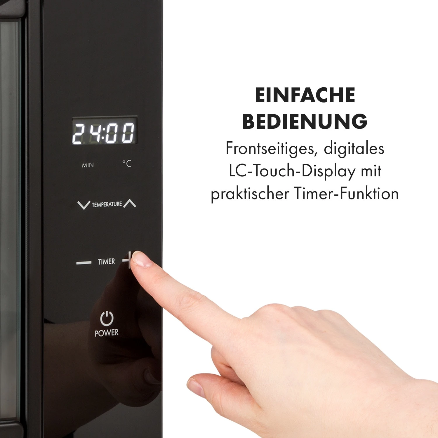 Mega Jerky Dörrautomat 650W 50-80°C LC-Touch-Display Timer – Bild 3