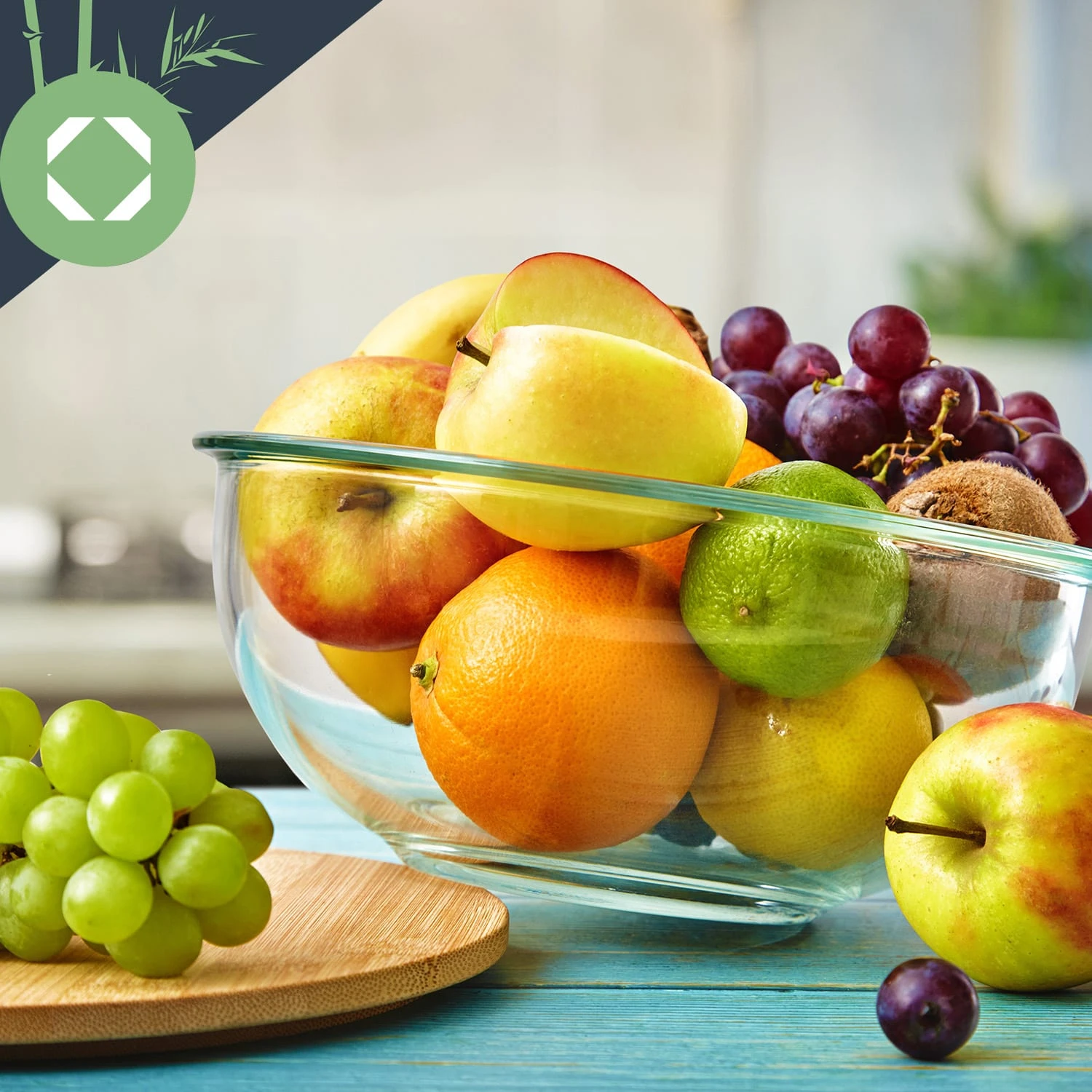 Glasschüssel 865 Ml Bambusdeckel Verschließbar BPA-frei Größe S – Bild 4