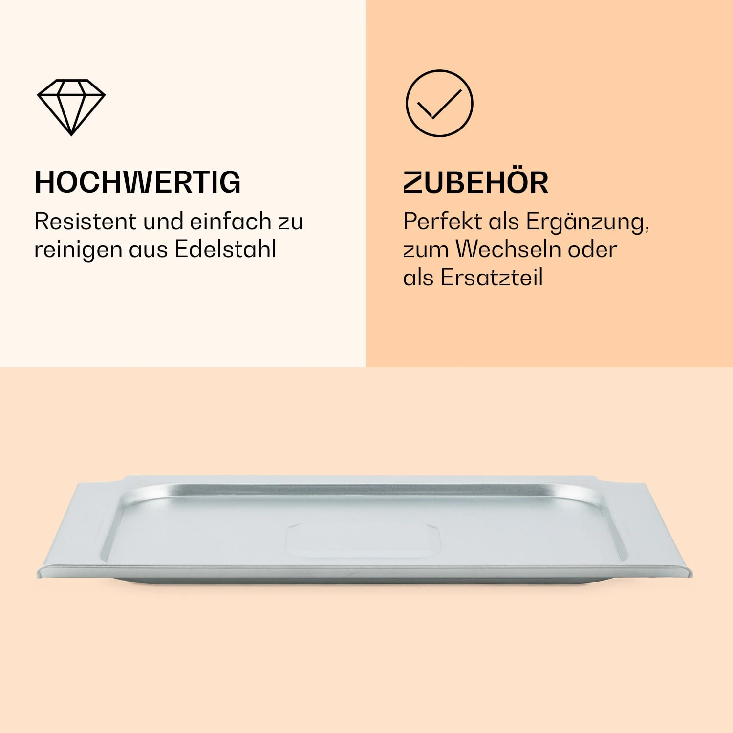 AeroVital Jumbo Heißluftfritteuse Abtropfblech Edelstahl – Bild 3