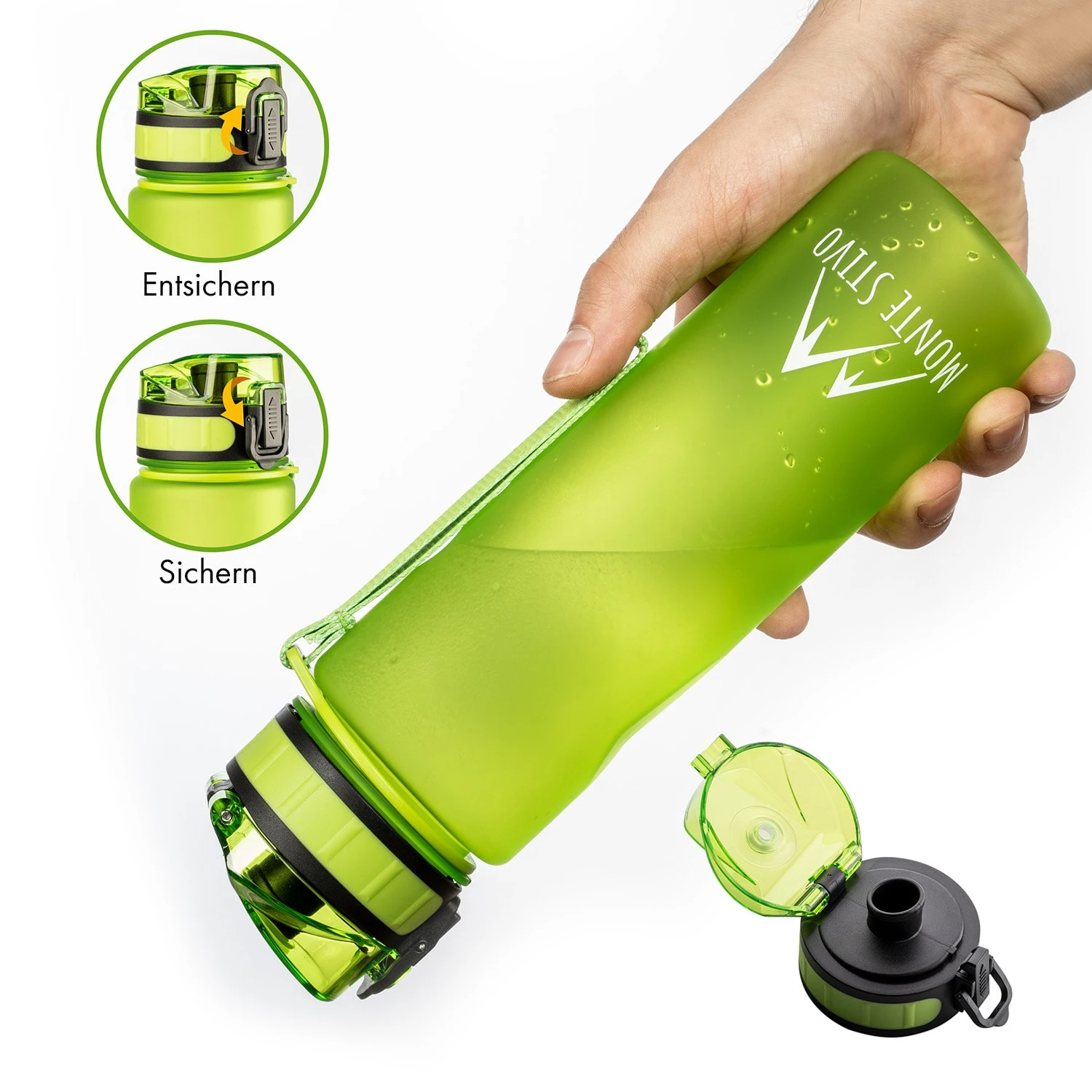 Lyseren Kindertrinkflasche 600 Ml Trinkskala Auslaufsicher Fruchtfilter – Bild 6