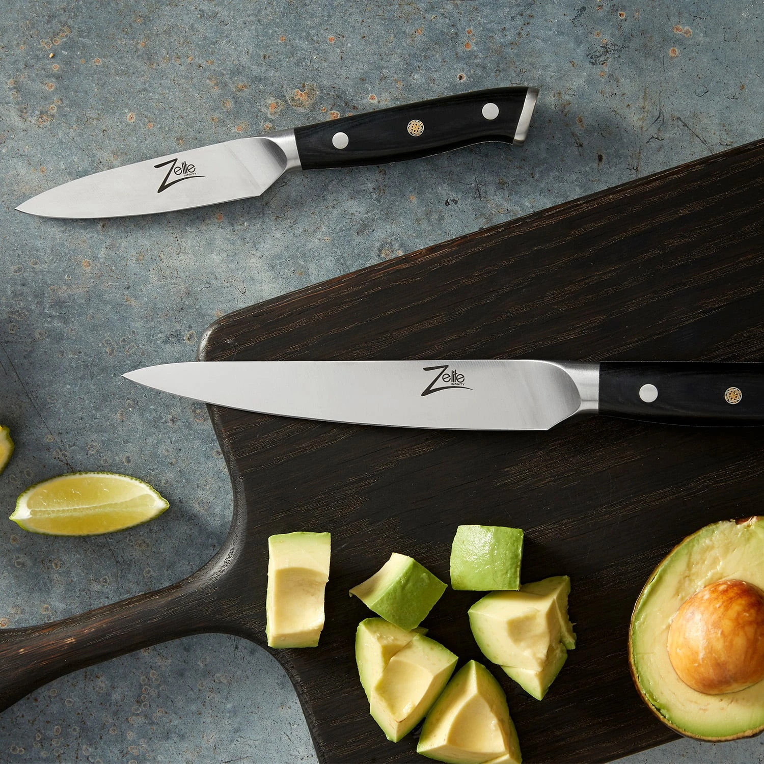 Alpha-Royal German 4" Schälmesser 56 HCR Damaszenerstahl – Bild 4