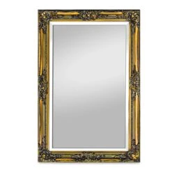 Manchester Wandspiegel Massivholzrahmen Rechteckig 90 X 60 Cm