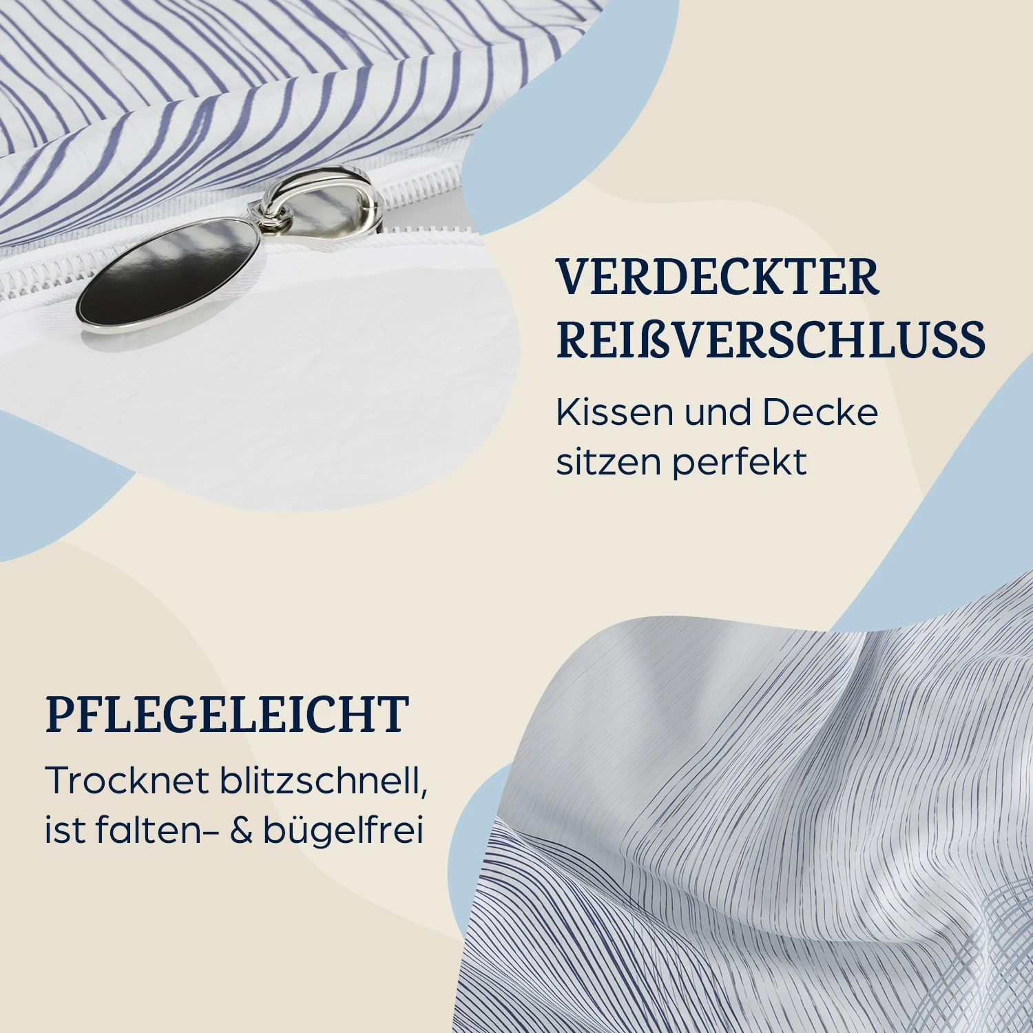 Soft Wonder-Edition Bettwäsche 240x220 Cm Mikrofaser – Bild 3