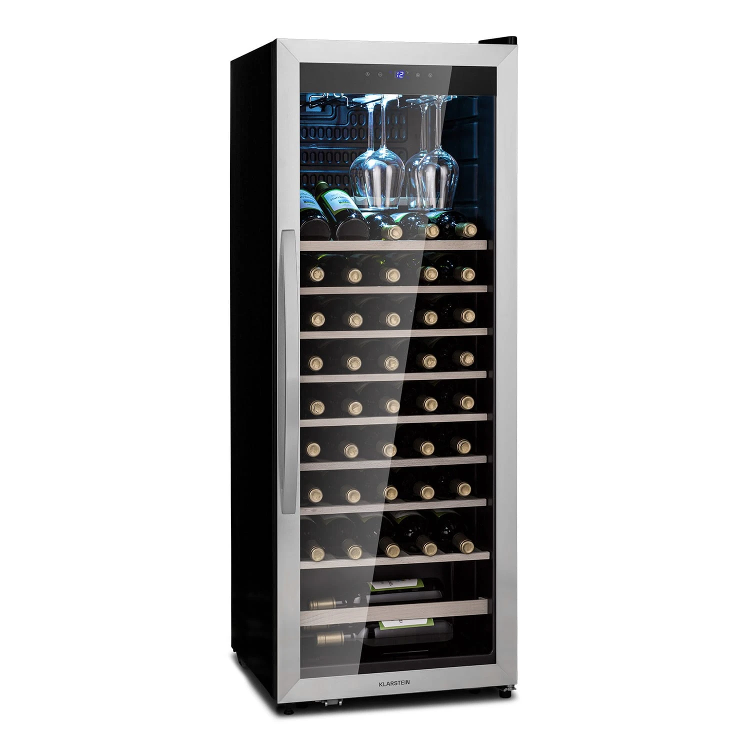 Vinamour 46 Uno Weinkühlschrank 1 Zonen 155 L/46 Fl. 4-18 °C Edelstahl