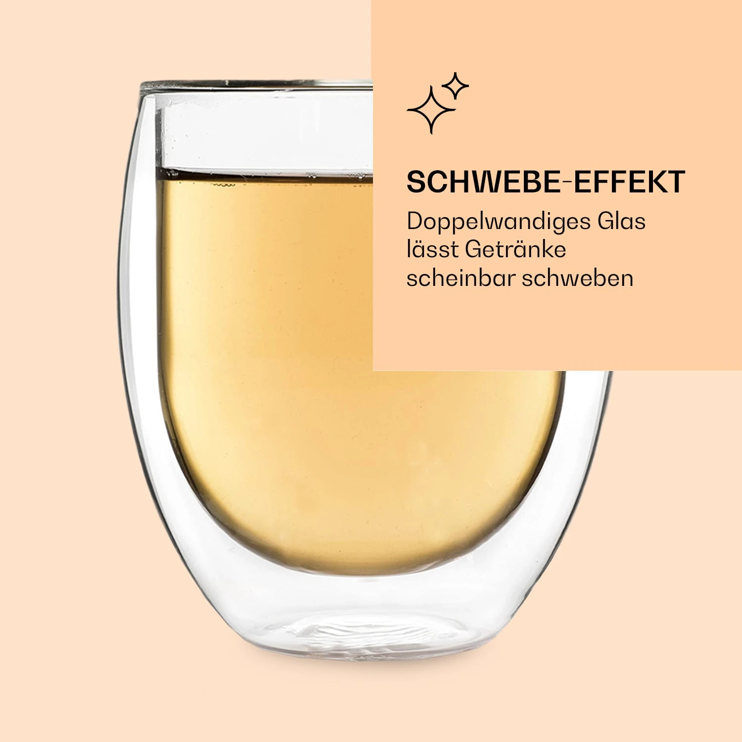 Glas Ice Mit Teeblume 320 Ml Doppelwandiges Borosilikatglas – Bild 5