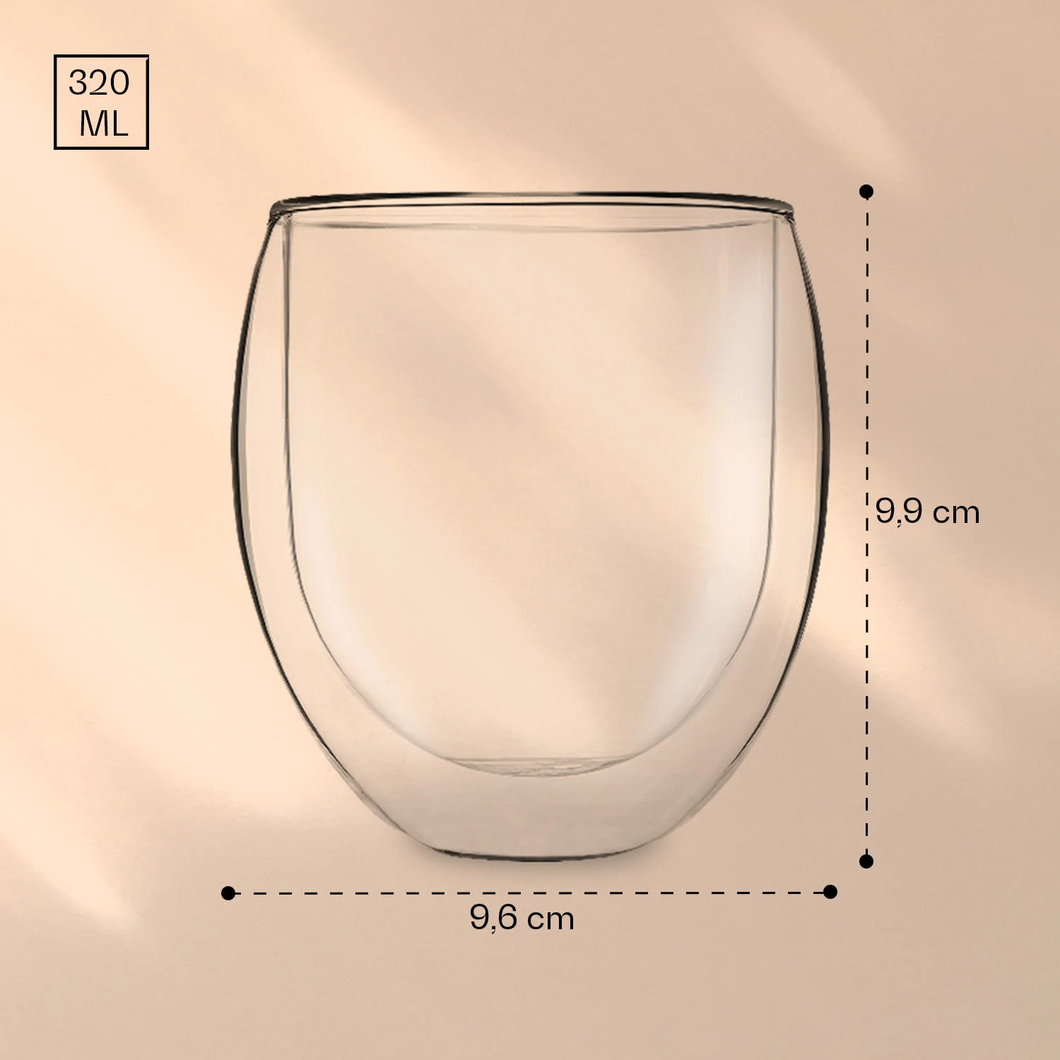 Glas Ice Mit Teeblume 320 Ml Doppelwandiges Borosilikatglas – Bild 7