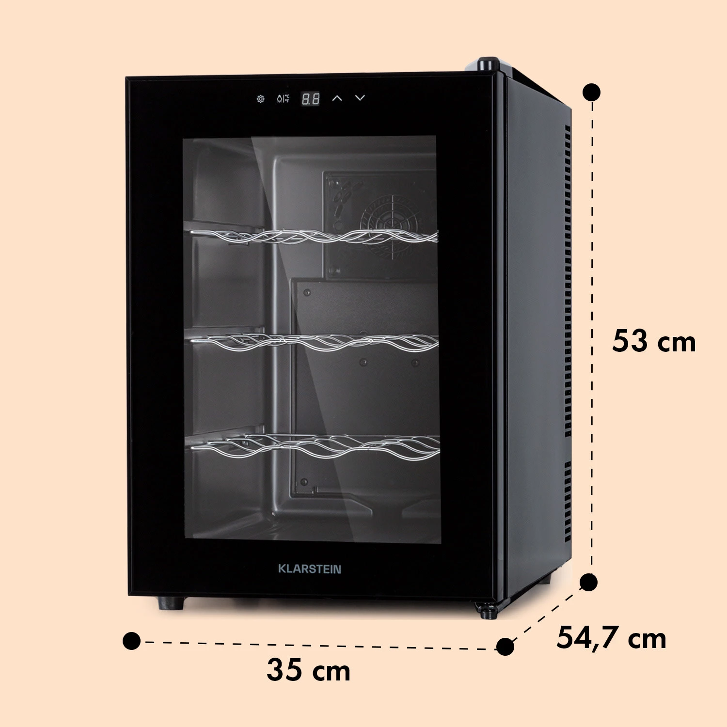 Barolo 12 Uno Weinkühlschrank 37 Ltr 12 Flaschen 11-18°C SingleZone – Bild 8