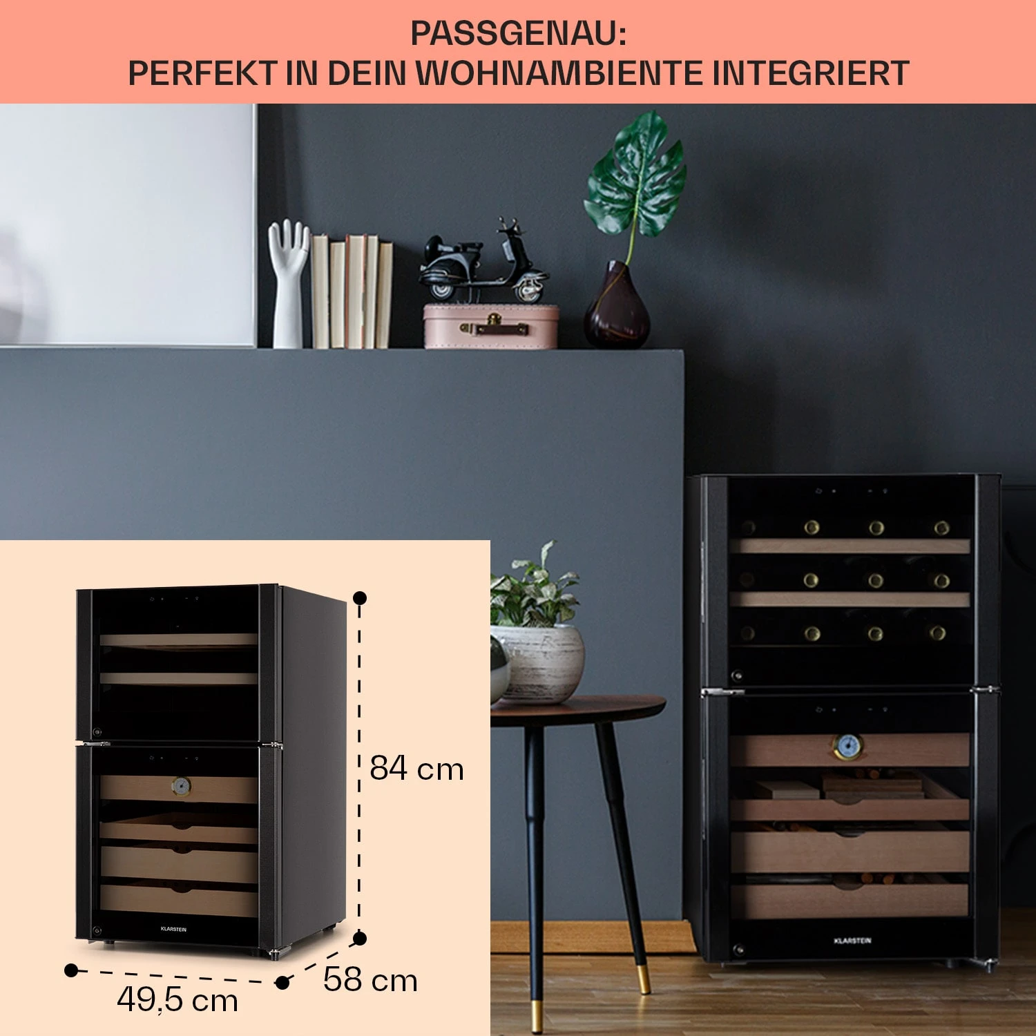 El Dorado 108 Humidor & Weinkühlschrank Touch 108L LED – Bild 6