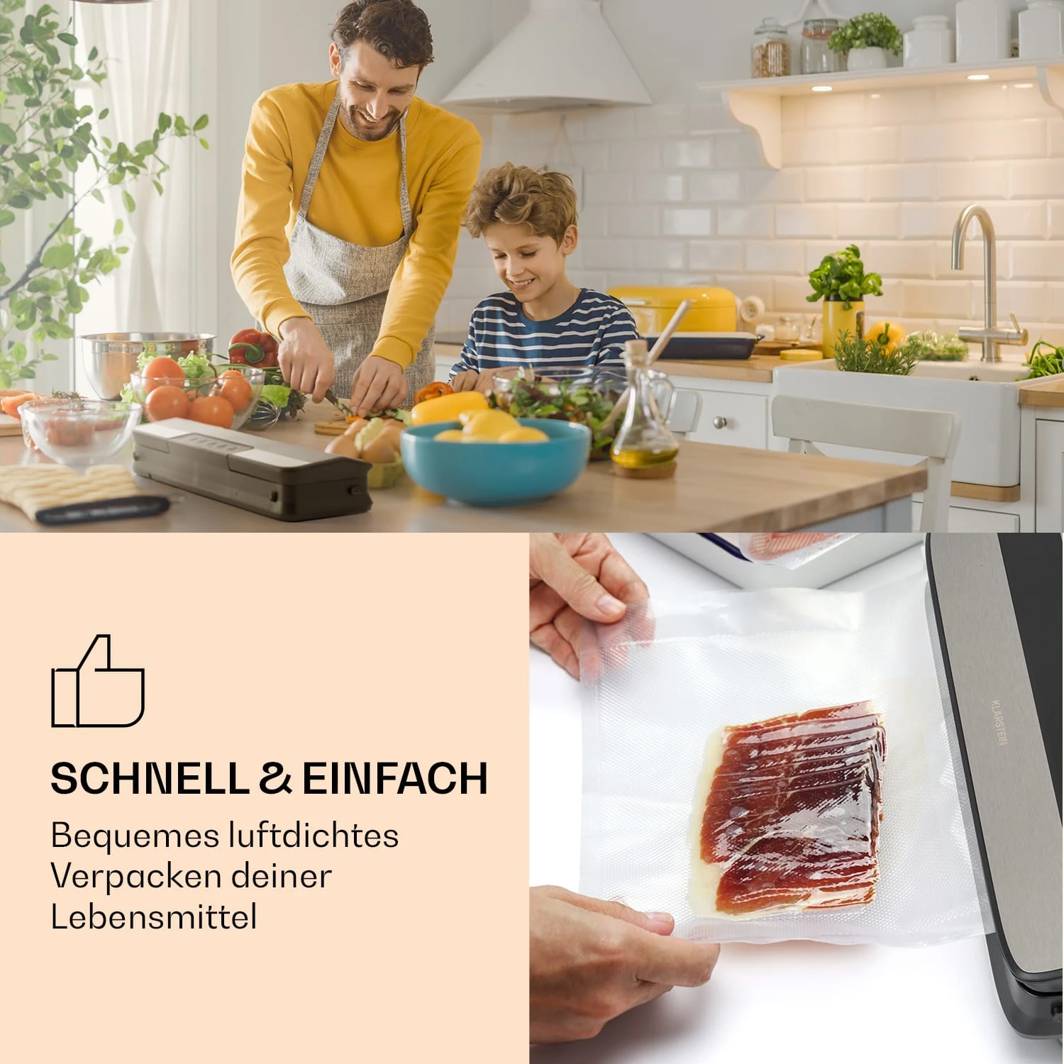Forli Vakuumierbeutel 2 Rollen Je 28 X 300 Cm Widerstandsfähig Reißfest Kochfest – Bild 2