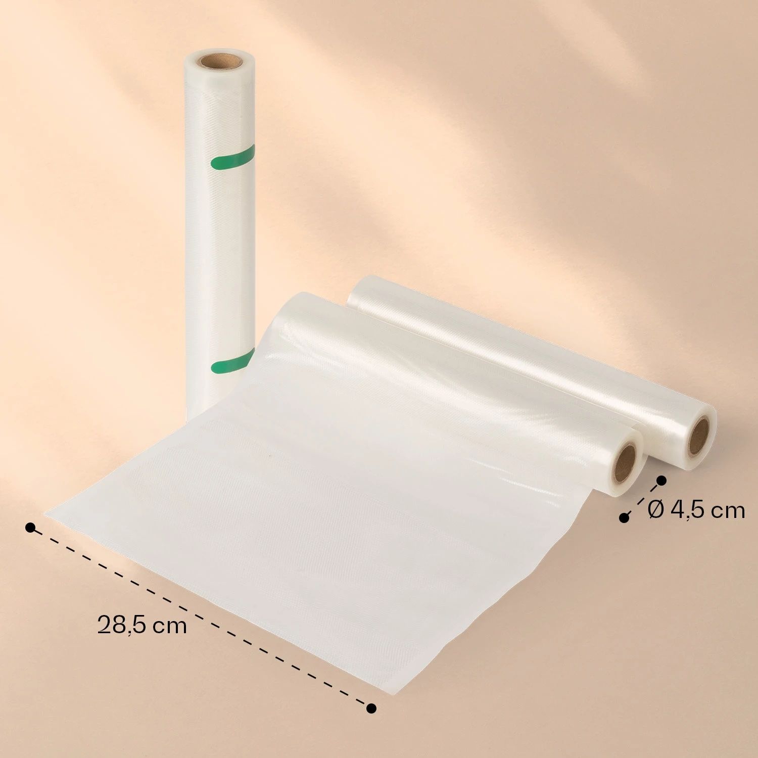 Forli Vakuumierbeutel 2 Rollen Je 28 X 300 Cm Widerstandsfähig Reißfest Kochfest – Bild 4